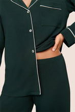 Load image into Gallery viewer, Gisele TENCEL™ Modal Long PJ Set Pine/Ivory