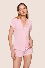 Load image into Gallery viewer, Gisele TENCEL™ Modal Shortie Short PJ Set Pink Nectar/Ivory