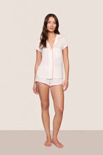 Load image into Gallery viewer, Frida TENCEL™ Modal Shortie Short PJ Set Ivory/Pink Nectar
