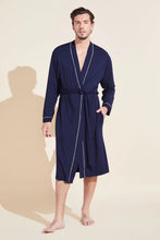 Load image into Gallery viewer, William TENCEL™ Modal Robe - True Navy/Ivory