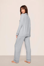 Load image into Gallery viewer, Gisele TENCEL™ Modal Long PJ Set Gray Dawn/Navy