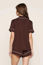 Load image into Gallery viewer, Gisele TENCEL™ Modal Relaxed Short PJ Set Chocolate/Ivory