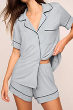 Load image into Gallery viewer, Gisele TENCEL™ Modal Relaxed Short PJ Set Gray Dawn/Navy
