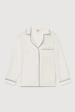 Load image into Gallery viewer, Gisele TENCEL™ Modal Long Sleeve Short PJ Set Ivory/Navy
