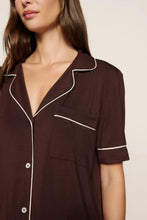 Load image into Gallery viewer, Gisele TENCEL™ Modal Relaxed Short PJ Set Chocolate/Ivory