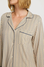 Load image into Gallery viewer, Gisele Printed TENCEL™ Modal Long PJ Set Hourglass Sunbeam/Navy