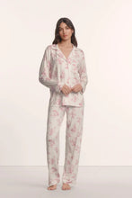 Load image into Gallery viewer, Gisele Printed TENCEL™ Modal Long PJ Set Rose Garden Cameo Pink/Pale Pink