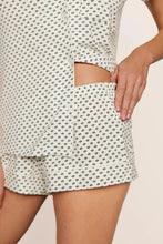 Load image into Gallery viewer, Gisele Printed TENCEL™ Modal Shortie Short PJ Set Tide Dot Ivory/Ivory