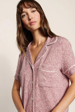 Load image into Gallery viewer, Gisele Printed TENCEL™ Modal Relaxed Short PJ Set Animal Instinct Woodrose/Ivory