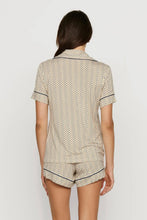 Load image into Gallery viewer, Gisele Printed TENCEL™ Modal Relaxed Short PJ Set Hourglass Sunbeam/Navy