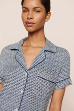 Load image into Gallery viewer, Gisele Printed TENCEL™ Modal Relaxed Short PJ Set Seashell Navy/Navy