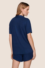 Load image into Gallery viewer, Gisele TENCEL™ Modal Rib Relaxed Short PJ Set Navy