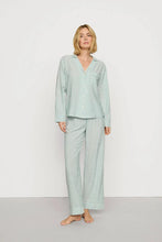 Load image into Gallery viewer, Nautico Long PJ Set Regatta Stripe Seagrass/White