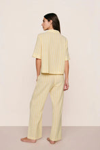 Load image into Gallery viewer, Nautico Relaxed Short Sleeve & Pant PJ Set Classic Stripe Sunbeam/Ivory
