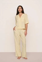 Load image into Gallery viewer, Nautico Relaxed Short Sleeve & Pant PJ Set Classic Stripe Sunbeam/Ivory