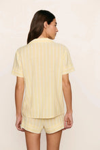 Load image into Gallery viewer, Nautico Shortie Short PJ Set Classic Stripe Sunbeam/Ivory