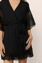 Load image into Gallery viewer, Beatrix Modal Robe Black