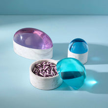 Load image into Gallery viewer, Globo Small Box- Blue/Marble