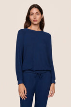 Load image into Gallery viewer, Cozy Time Crew Neck Pullover Navy