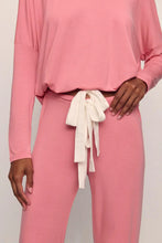 Load image into Gallery viewer, Gisele TENCEL™ Modal Slouchy PJ Set Sunkissed Coral/Ivory