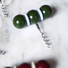 Load image into Gallery viewer, Bobbin Corkscrew Khaki Green & Pale Denim
