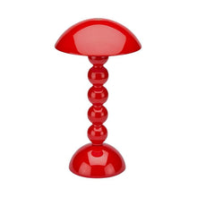 Load image into Gallery viewer, Red Lacquer Rechargeable Bobbin LED Lamp