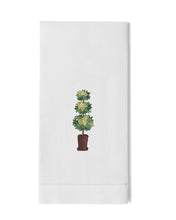 Load image into Gallery viewer, Topiary Towel White Cotton