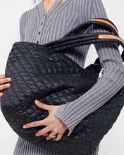 Load image into Gallery viewer, Black Medium Metro Tote Deluxe