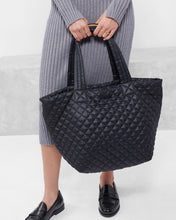 Load image into Gallery viewer, Black Medium Metro Tote Deluxe