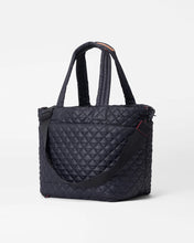 Load image into Gallery viewer, Black Medium Metro Tote Deluxe