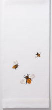 Load image into Gallery viewer, Bees Hand Towel - White Cotton