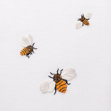 Load image into Gallery viewer, Bees Hand Towel - White Cotton
