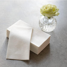 Load image into Gallery viewer, Paper Linen Solid Guest Towel Napkins in White - 12 Per Package