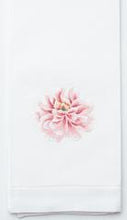 Load image into Gallery viewer, Peony Hand Towel - White Cotton