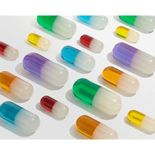 Load image into Gallery viewer, Medium Acrylic Pill White and Teal