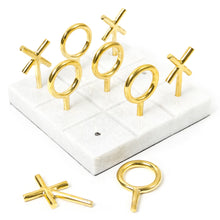 Load image into Gallery viewer, Brass Tic-Tac-Toe Set