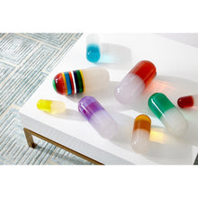 Load image into Gallery viewer, Small Acrylic Pill White and Yellow