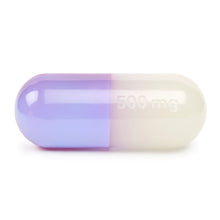 Load image into Gallery viewer, Large Acrylic Pill White and Purple