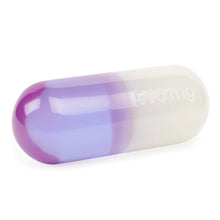 Load image into Gallery viewer, Large Acrylic Pill White and Purple