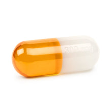 Load image into Gallery viewer, Medium Acrylic Pill White and Orange