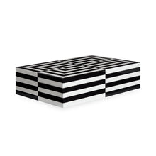 Load image into Gallery viewer, Large Op Art Lacquer Box