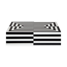 Load image into Gallery viewer, Large Op Art Lacquer Box