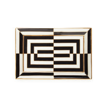 Load image into Gallery viewer, Op Art Rectangular Tray
