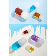 Load image into Gallery viewer, Medium Acrylic Pill White and Teal