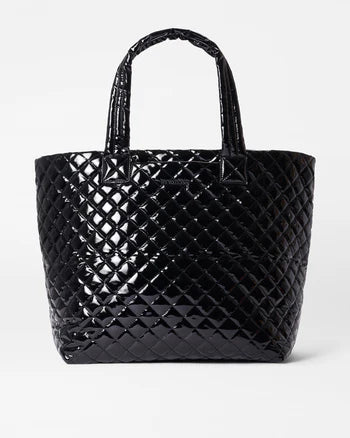 Black Lacquer Large Metro Tote Deluxe