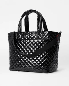 Black Lacquer Large Metro Tote Deluxe