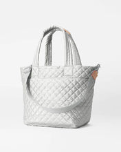 Load image into Gallery viewer, Oyster Metallic Medium Metro Tote Deluxe
