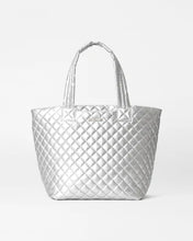 Load image into Gallery viewer, Matte Silver Medium Metro Tote Deluxe
