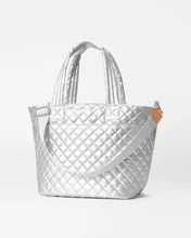 Load image into Gallery viewer, Matte Silver Medium Metro Tote Deluxe
