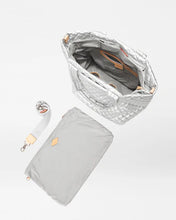 Load image into Gallery viewer, Matte Silver Medium Metro Tote Deluxe
